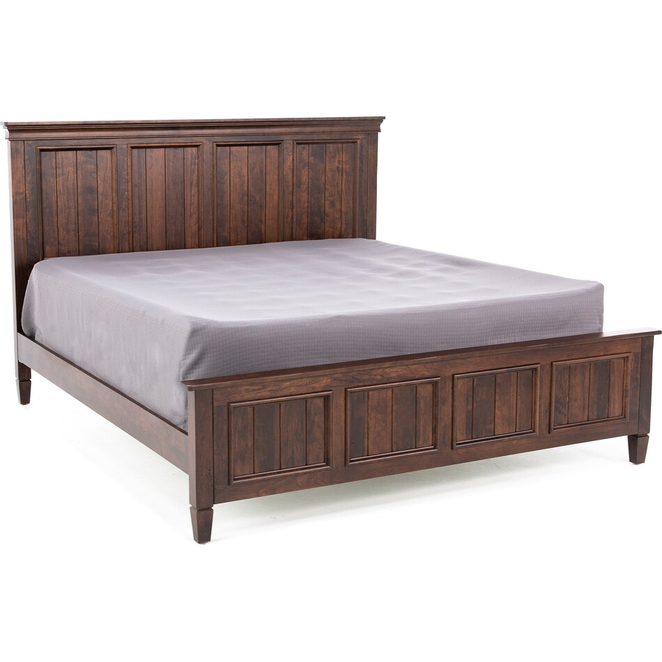 daniels amish brown king bed package k  