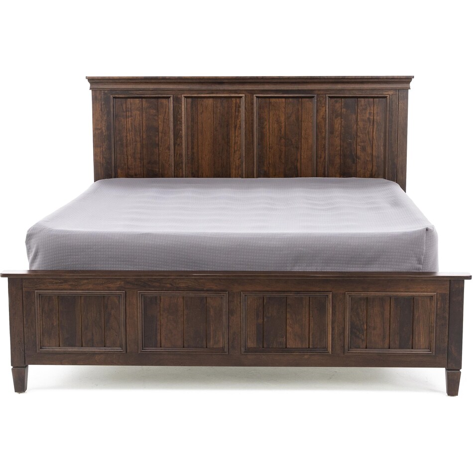 daniels amish brown king bed package k  