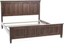 daniels amish brown king bed package k  