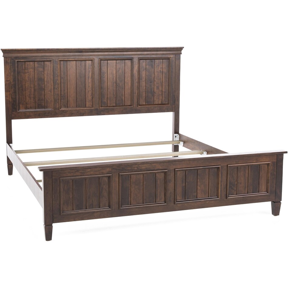 daniels amish brown king bed package k  