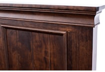daniels amish brown king bed package k  