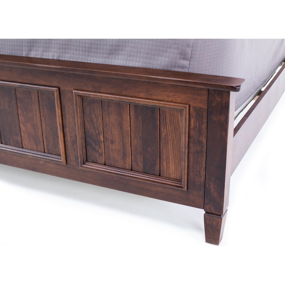 daniels amish brown king bed package k  