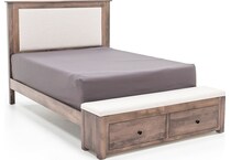 daniels amish brown king bed package kpk  