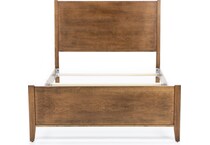 daniels amish brown king bed package pkp  