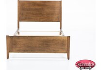 daniels amish brown queen bed package  image pqp  