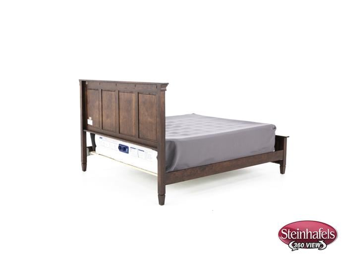 daniels amish brown queen bed package  image q  