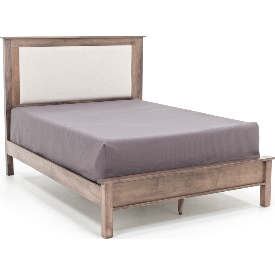 daniels amish brown queen bed package qp  