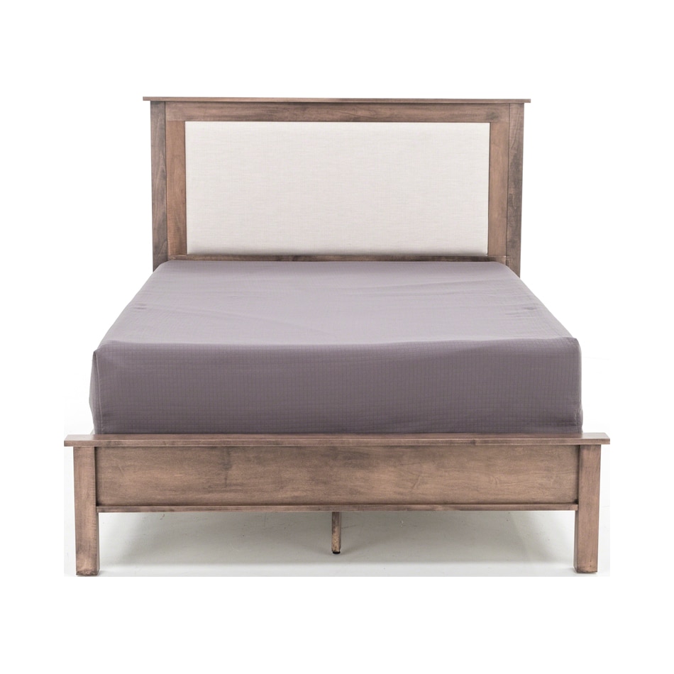 daniels amish brown queen bed package qp  