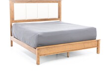 daniels amish brown queen bed package qpb  