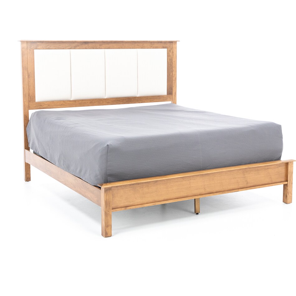 daniels amish brown queen bed package qpb  
