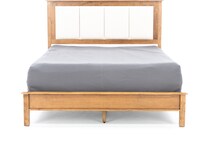 daniels amish brown queen bed package qpb  