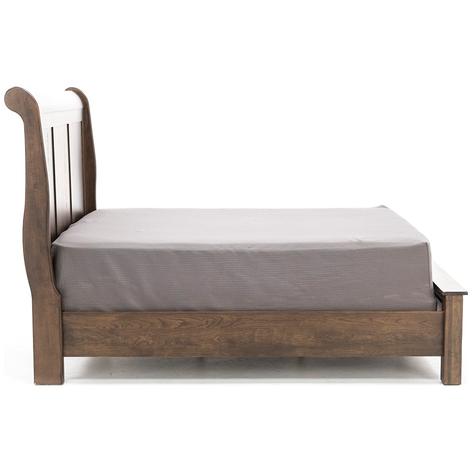 daniels amish brown queen bed package qsb  