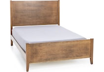 daniels amish brown queen bed package pqp  