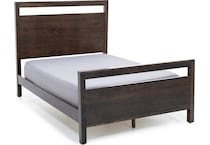 daniels amish brown queen bed package pqp  