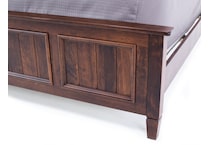 daniels amish brown queen bed package q  