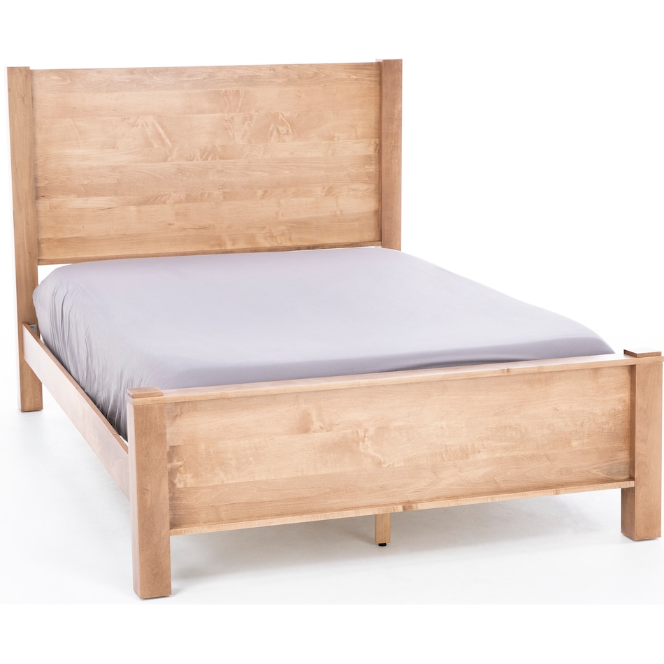 daniels amish brown queen bed package qp  