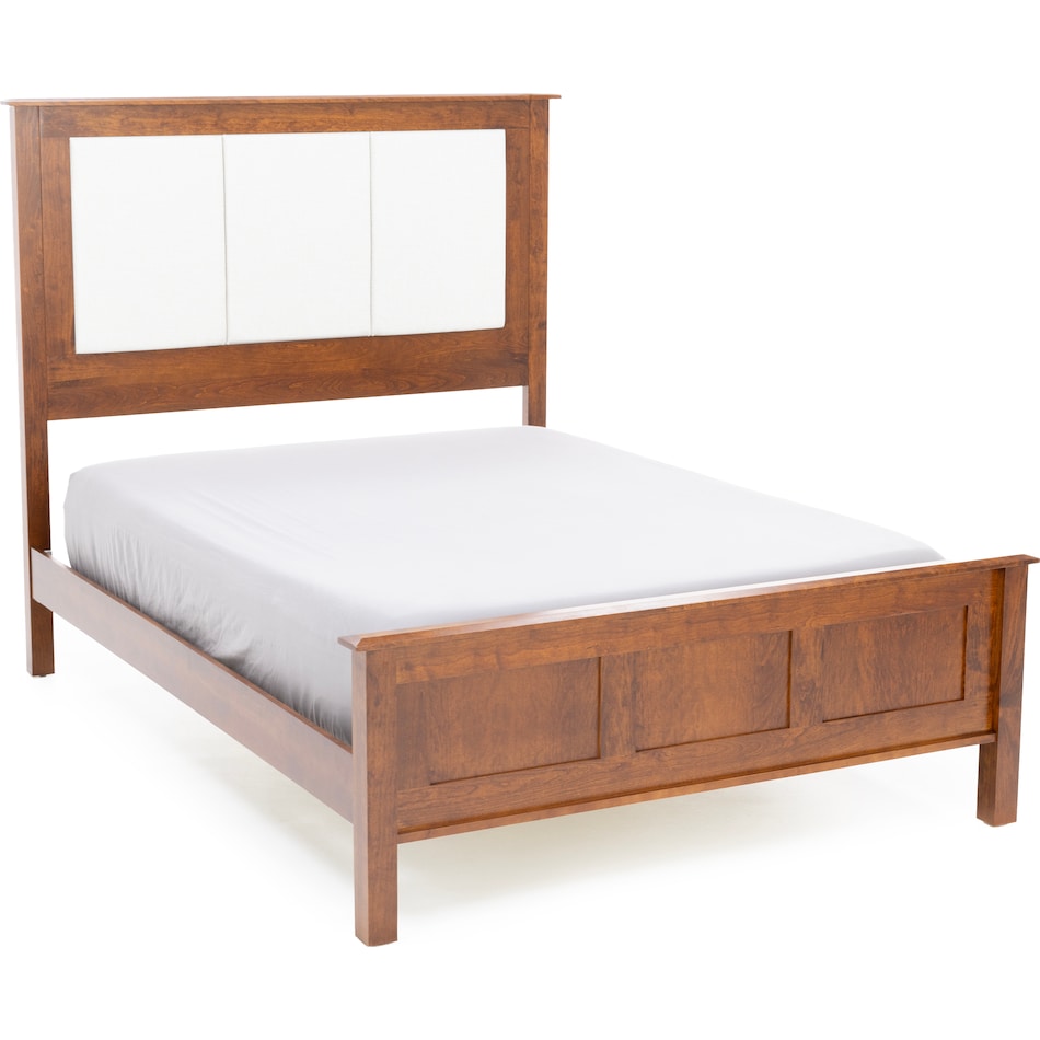 daniels amish brown queen bed package uqp  