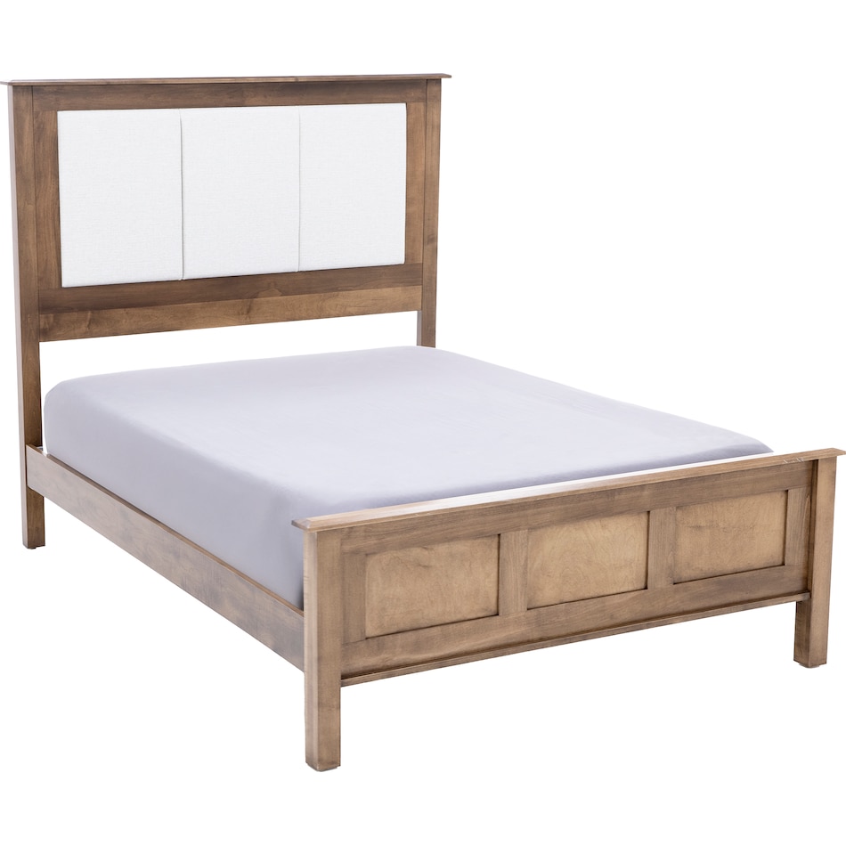 daniels amish brown queen bed package uqp  