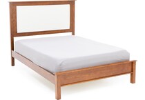 daniels amish brown queen bed package uqp  