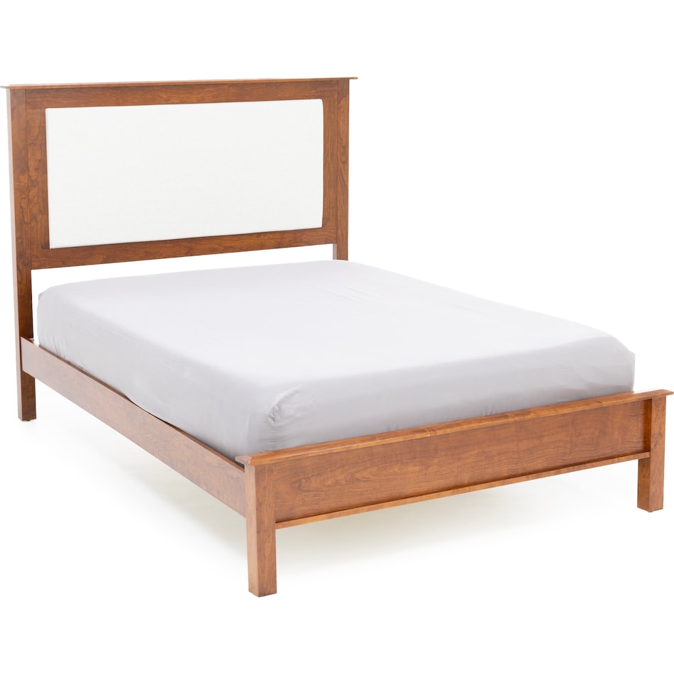 daniels amish brown queen bed package uqp  