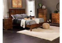 daniels amish brown queen bed package lifestyle image qpb  