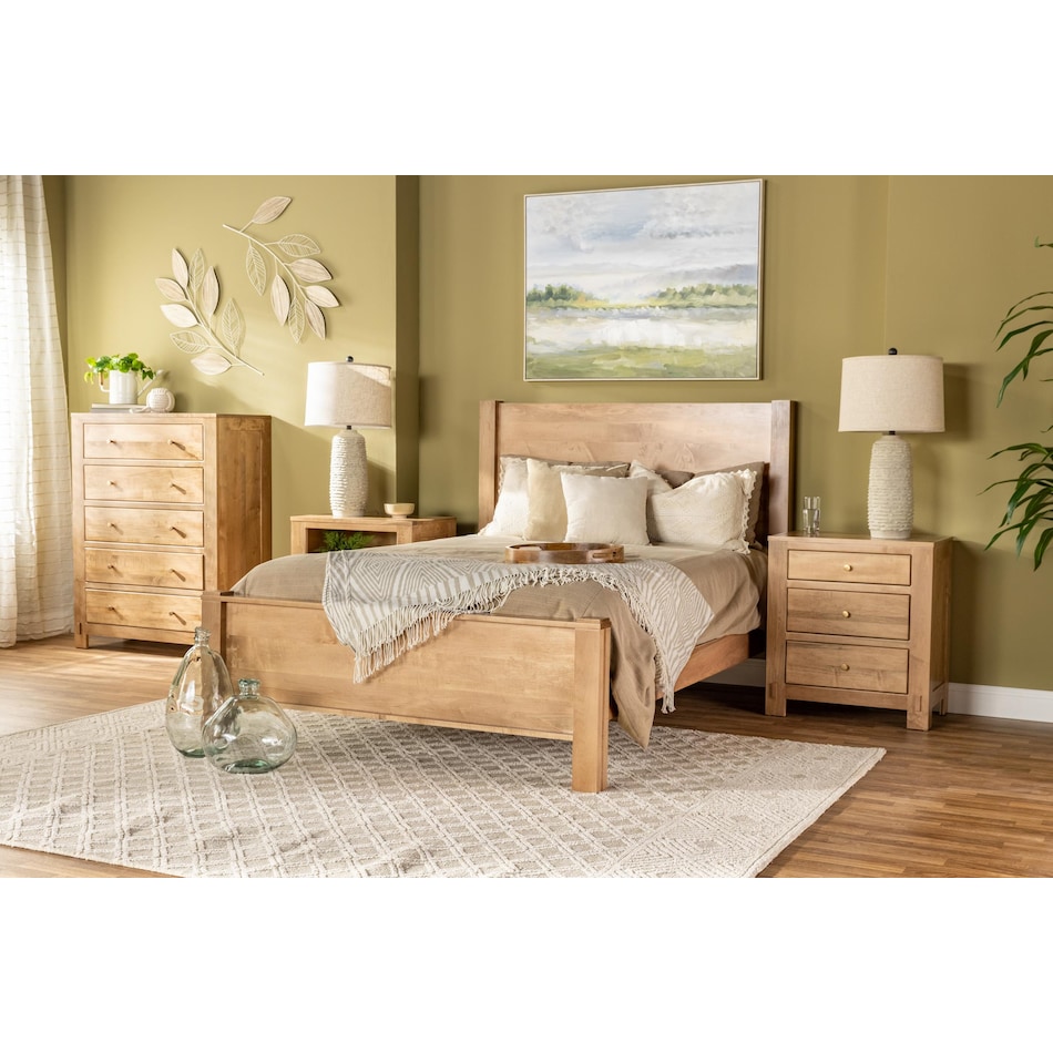 daniels amish brown queen bed package lifestyle image qp  