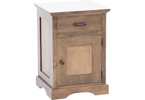 daniels amish brown single drawer   