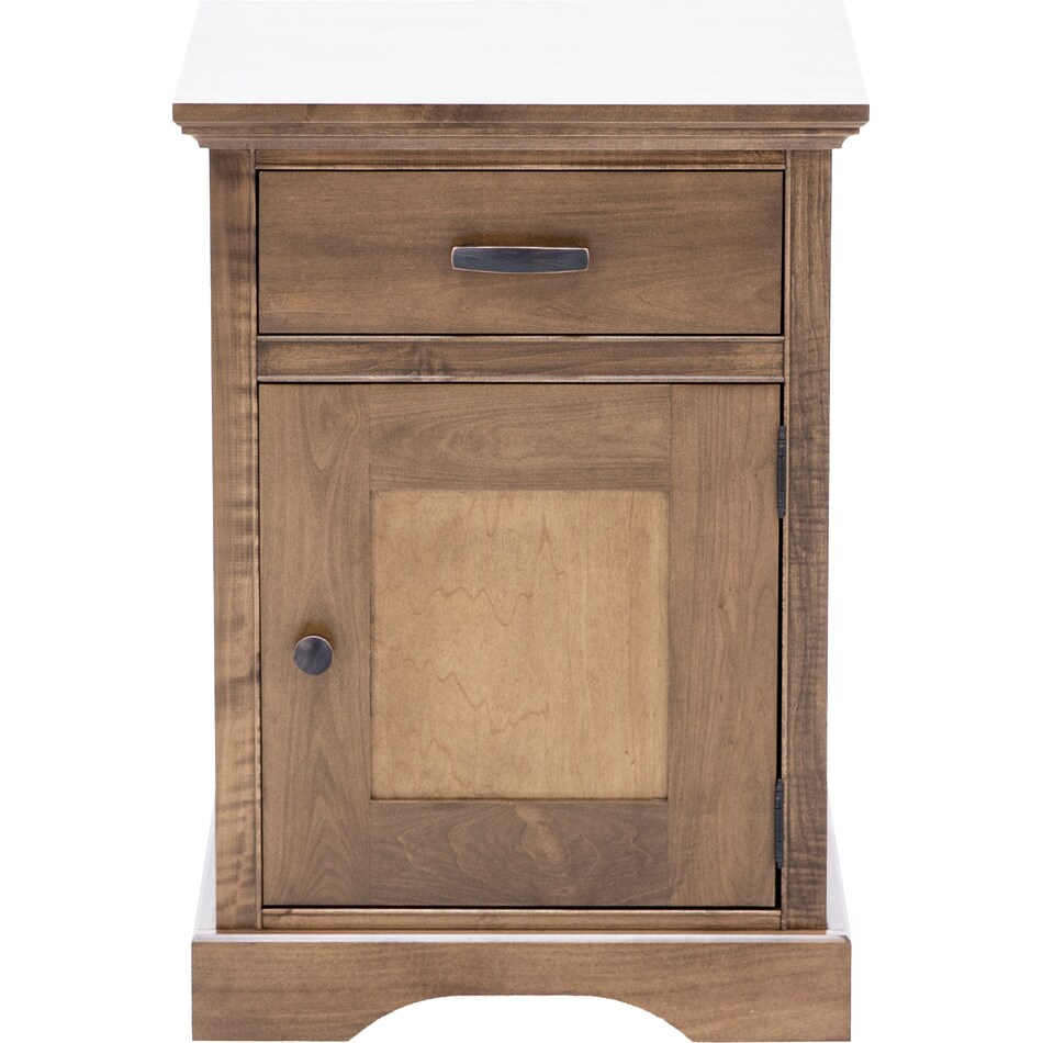 daniels amish brown single drawer   