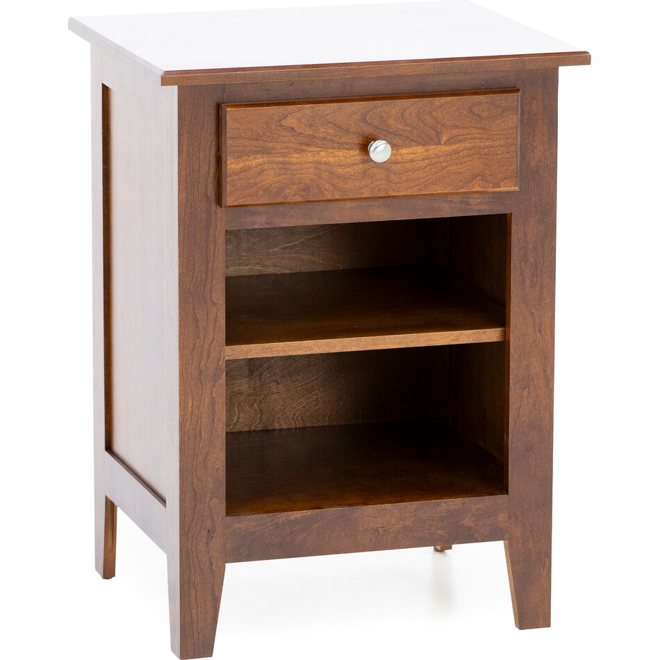 daniels amish brown single drawer   