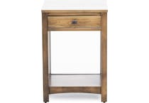 daniels amish brown single drawer   