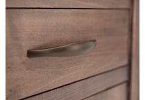 daniels amish brown single drawer   