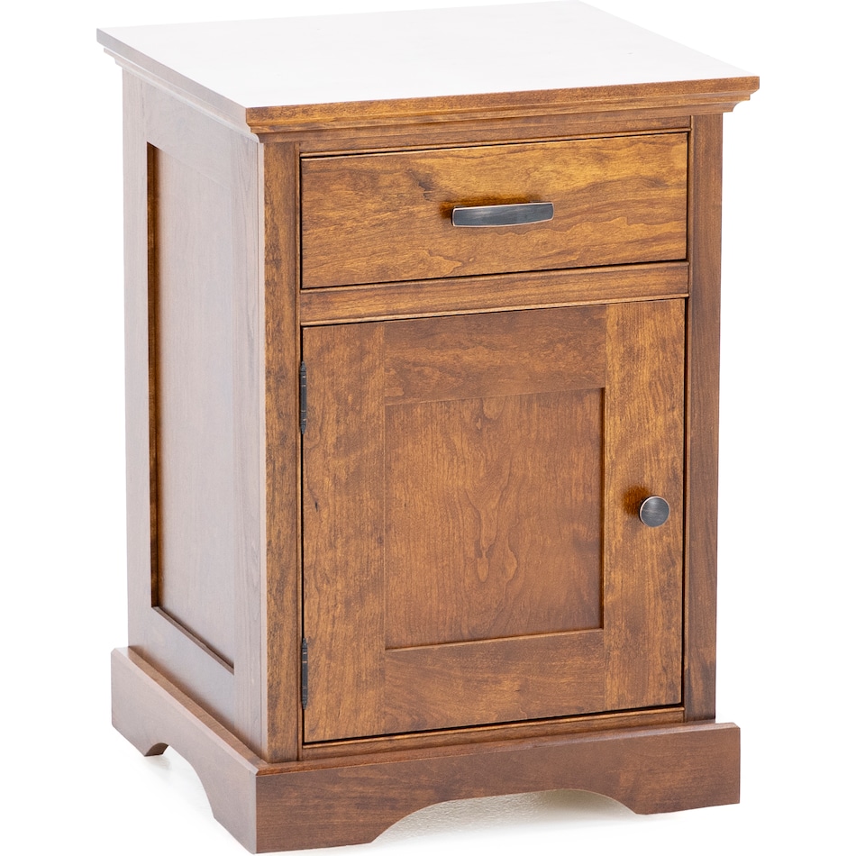 daniels amish brown single drawer   