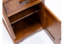 daniels amish brown single drawer   