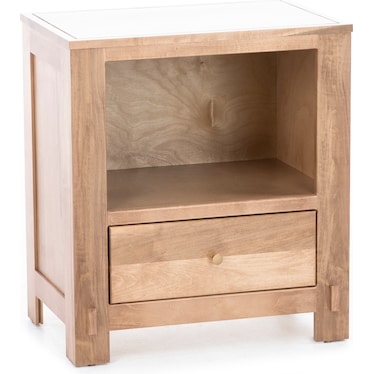 Vail 1 Drawer Nightstand In Smokey Taupe