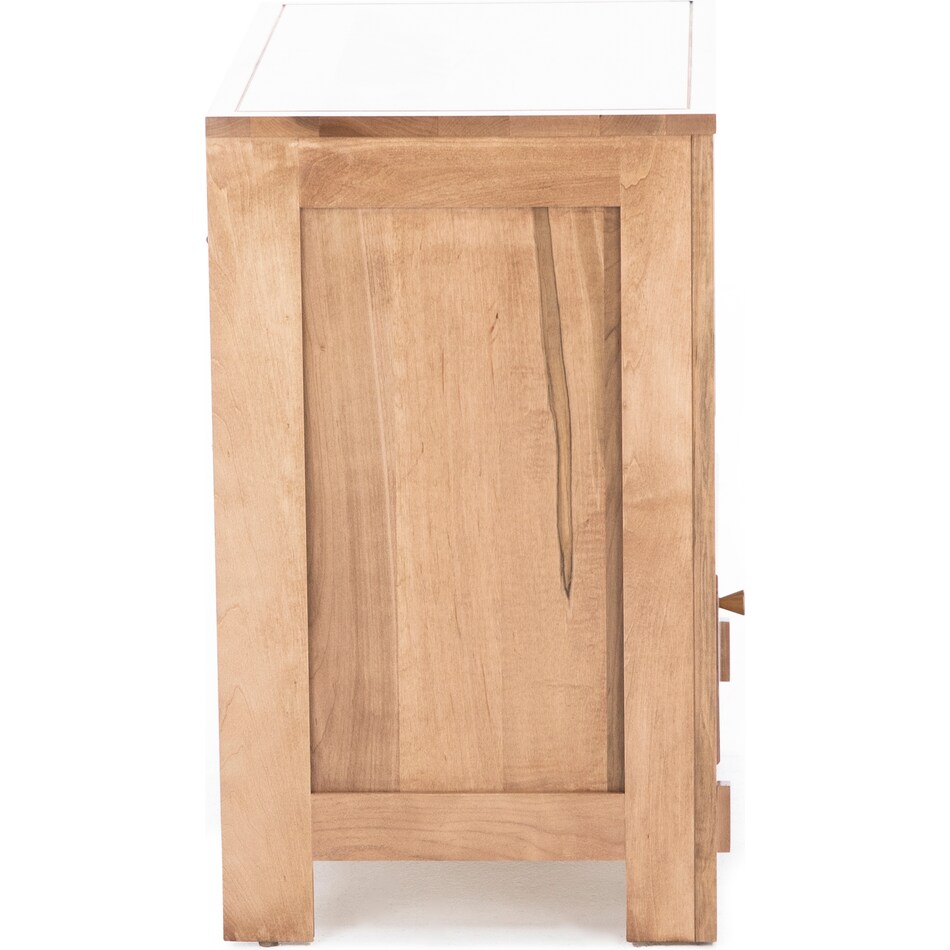 daniels amish brown single drawer   