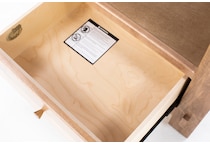 daniels amish brown single drawer   