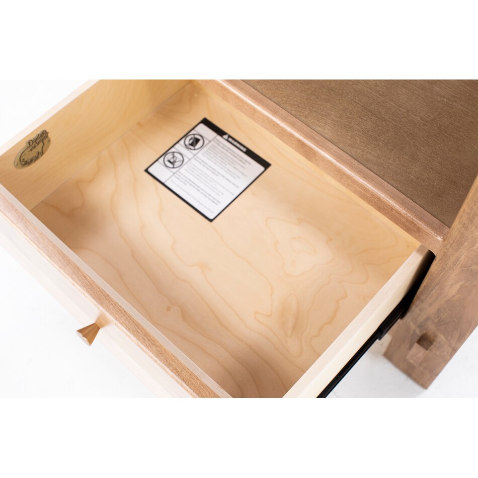 daniels amish brown single drawer   