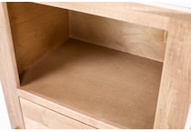 daniels amish brown single drawer   