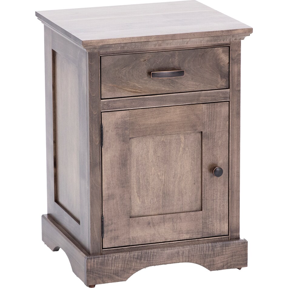 daniels amish brown single drawer   
