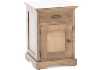 daniels amish brown single drawer   