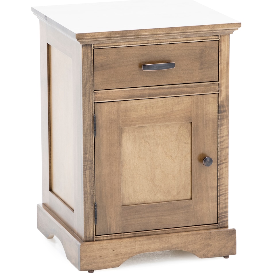 daniels amish brown single drawer   