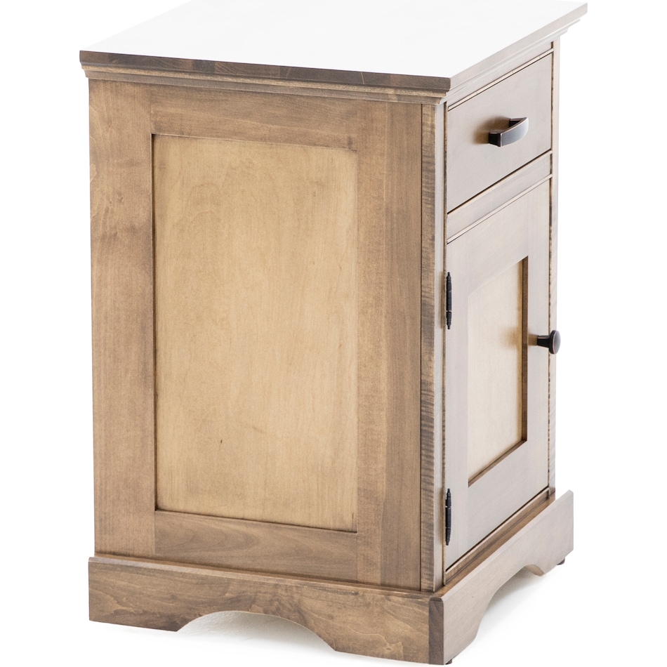 daniels amish brown single drawer   