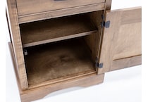 daniels amish brown single drawer   