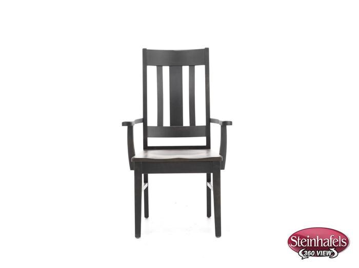 daniels amish brown standard height arm chair  image   