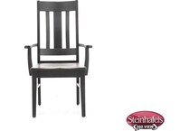 daniels amish brown standard height arm chair  image   