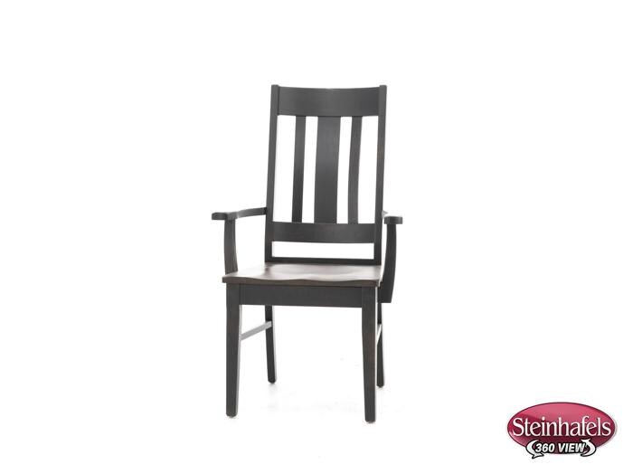 daniels amish brown standard height arm chair  image   