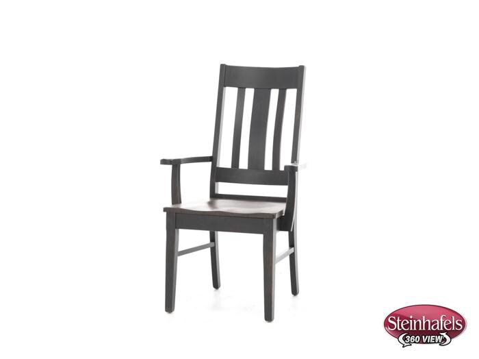 daniels amish brown standard height arm chair  image   