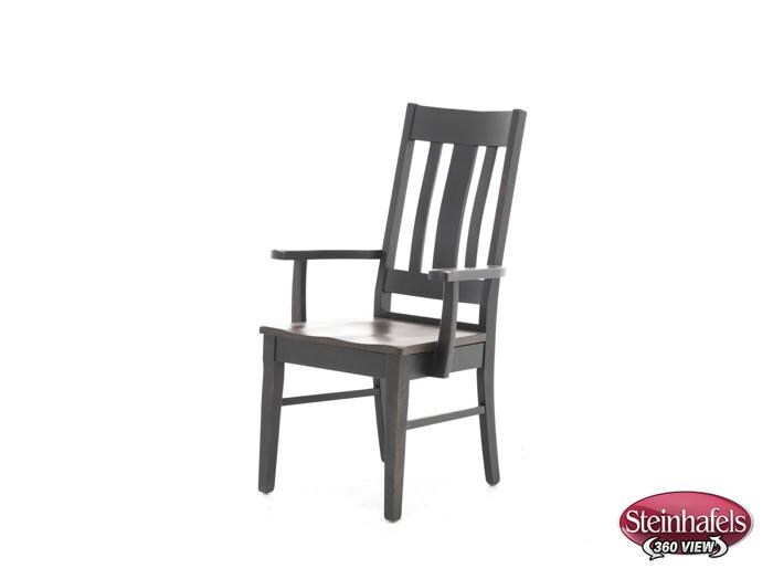 daniels amish brown standard height arm chair  image   