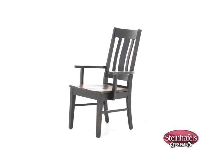 daniels amish brown standard height arm chair  image   