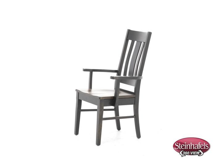 daniels amish brown standard height arm chair  image   